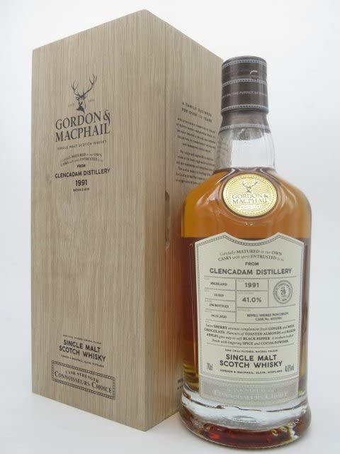 Amazon.co.jp: グレンカダム 28年 1991 カスクストレングス コニサーズ